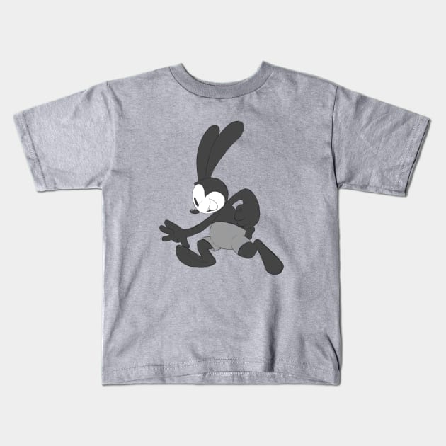 Running Oswald Kids T-Shirt by NerdsDoingNerdyThings